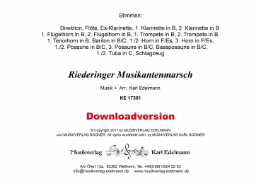 Riederinger Musikantenmarsch - Download